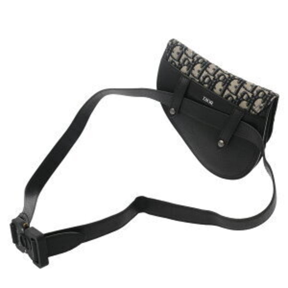 Dior Saddle Bag Ecru Blue Oblique Jacquard Canvas Body - Picture 2 of 9